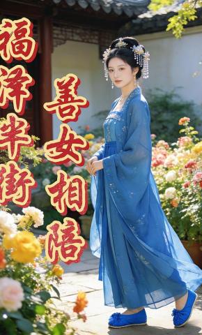 短剧《福泽半街，善女相陪》海报