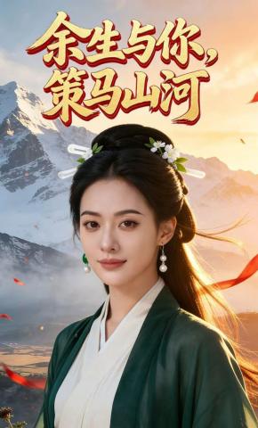 短剧《余生与你，策马山河》海报