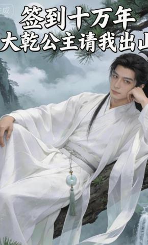 短剧《签到十万年，大乾公主请我出山》海报