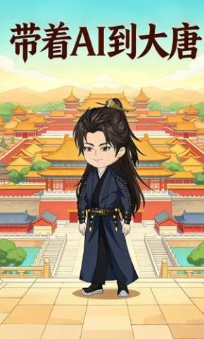 短剧《带着AI到大唐》海报