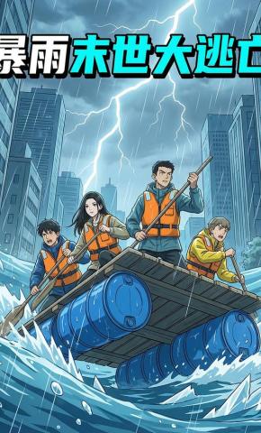 短剧《暴雨末世大逃亡》海报