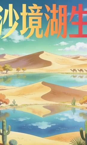 短剧《沙境湖生》海报