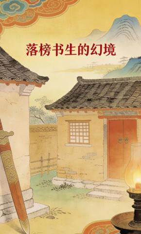 短剧《落榜书生的幻境》海报