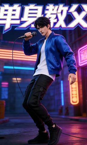 短剧《单身教父》海报