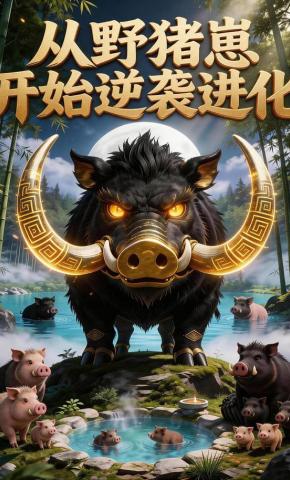 短剧《从野猪崽开始逆袭进化》海报