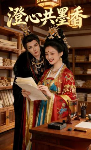 短剧《澄心共墨香》海报