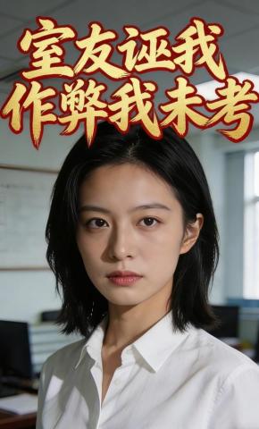 短剧《室友诬我作弊我未考》海报