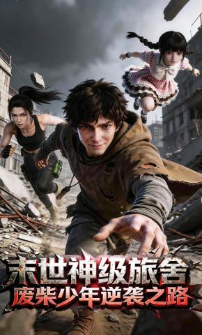 短剧《末世神级旅舍：废柴少年逆袭之路》海报