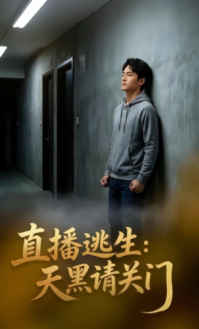 短剧《直播逃生：天黑请关门》海报