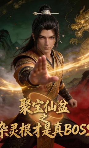 短剧《聚宝仙盆之杂灵根才是真BOSS》海报