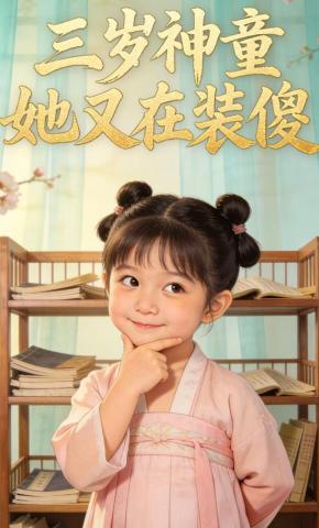 短剧《三岁神童她又在装傻》海报