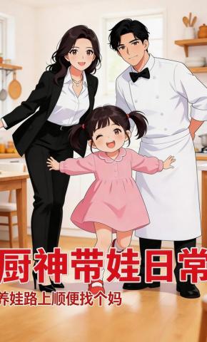 短剧《厨神带娃日常：养娃路上顺便找个妈》海报