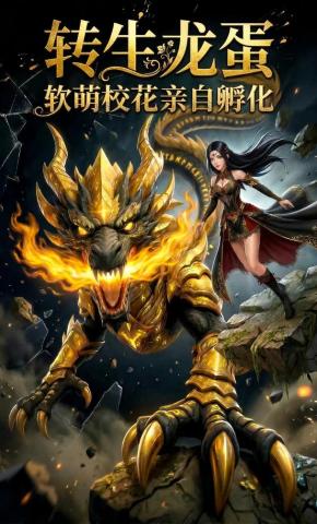 短剧《转生龙蛋，软萌校花亲自孵化》海报