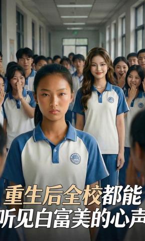 短剧《重生后全校都能听见白富美的心声》海报