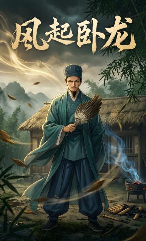 短剧《风起卧龙》海报