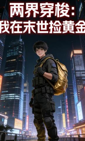 短剧《两界穿梭：我在末世捡黄金》海报