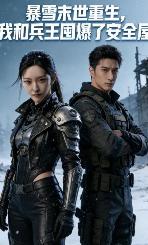 短剧《暴雪末世重生，我和兵王囤爆了安全屋》海报