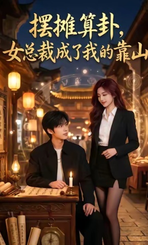 短剧《摆摊算卦，女总裁成了我的靠山》海报