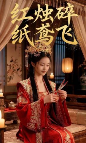 短剧《红烛碎纸鸢飞》海报