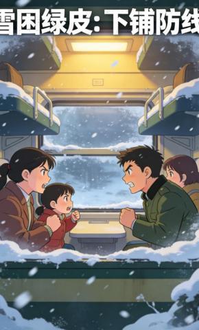 短剧《雪困绿皮：下铺防线》海报