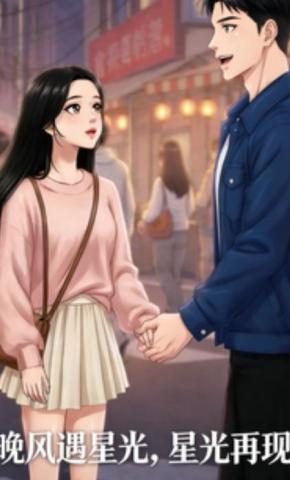 短剧《晚风遇星光，星光再现》海报