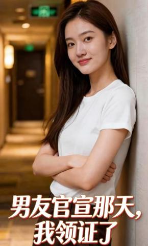 短剧《男友官宣那天，我领证了》海报