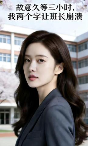短剧《故意久等三小时，我两个字让班长崩溃》海报