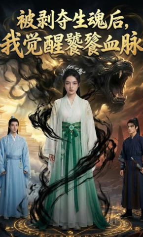 短剧《被剥夺生魂后，我觉醒饕餮血》海报