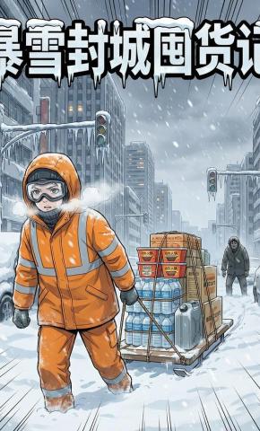 短剧《暴雪封城囤货记》海报
