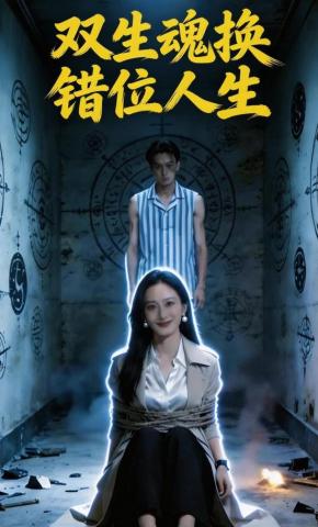 短剧《双生魂换错位人生》海报