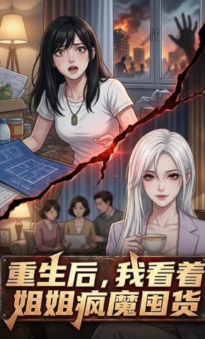 短剧《重生后，我看着姐姐疯魔囤货》海报