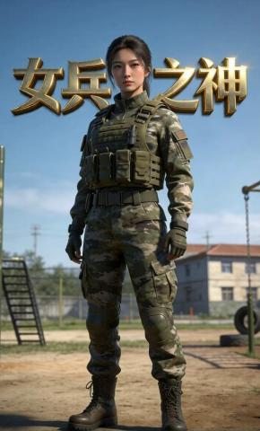 短剧《女兵之神》海报