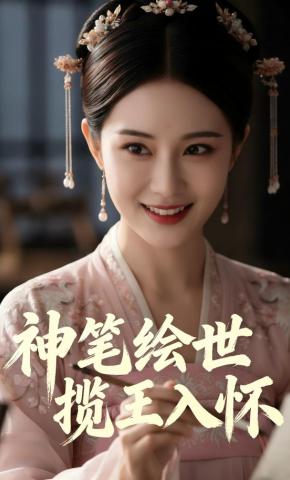 短剧《神笔绘世，揽王入怀》海报