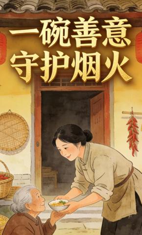 短剧《一碗善意，守护烟火》海报