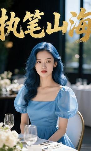 短剧《执笔山海》海报