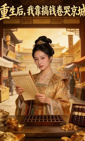 短剧《重生后，我靠搞钱卷哭京城》海报