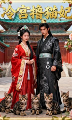 短剧《冷宫撸猫妃》海报