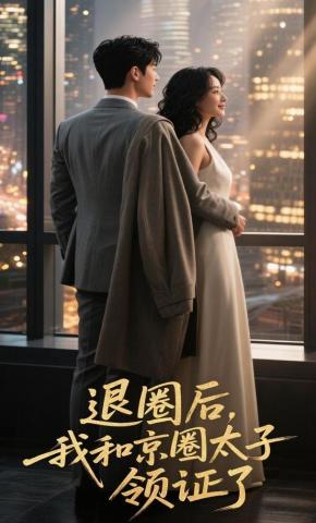 短剧《退圈后，我和京圈太子领证了》海报