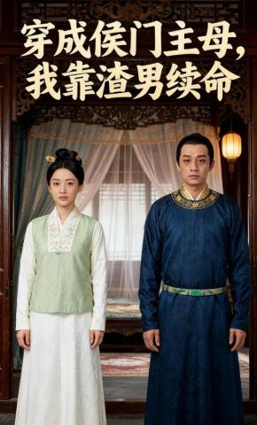 短剧《穿成侯门主母，我靠渣男续命》海报