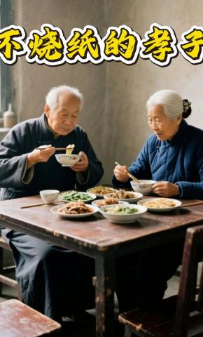 短剧《不烧纸的孝子》海报