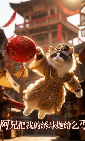 短剧《阿兄把我的绣球抛给乞丐》海报