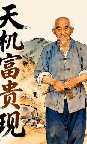 短剧《天机富贵现》海报