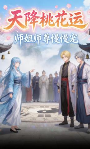 短剧《天降桃花运，师姐师尊慢慢宠》海报