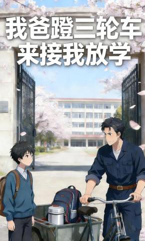 短剧《我爸蹬三轮车接我放学》海报