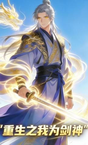 短剧《重生之我为剑神》海报