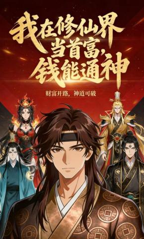 短剧《我在修仙界当首富，钱能通神》海报