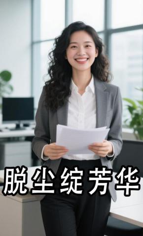 短剧《脱尘绽芳华》海报