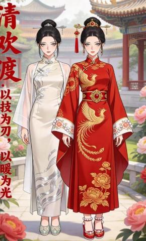 短剧《清欢渡：以技为刃，以暖为光》海报