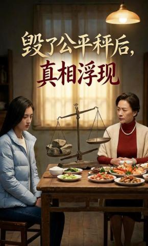 短剧《毁了公平秤后，真相浮现》海报