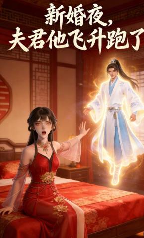 短剧《新婚夜，夫君他飞升跑了》海报